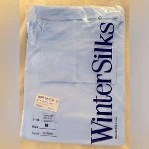 Winter Silk Turtleneck - Light Blue